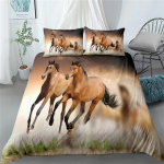 Jooksev hobune 3D voodipesukomplekt King Queen Double Full Twin Single suurus voodipesukomplekt 135x200cm 2pcs