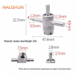 Multifunktsionaalne autorehvi klapi s&uuml;damikuv&otilde;ti: Neli-&uuml;hes t&ouml;&ouml;riist 4 in 1 valve core wrench