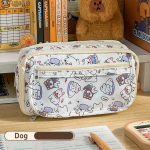 Armas multikas pliiatsikoti pliiatsi&uuml;mbris Capybara koerakassi &uuml;mberp&ouml;&ouml;ratav kate, l&auml;bipaistev eesmine mitme taskuga hoiukotike kirjatarbed