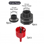 1 augusae liitmikukomplekt korrosioonikindel ja vastupidav 1/2 inch