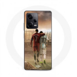Coque Maniacase pour Xiaomi Redmi Note 12 Pro 5G cristiano ronaldo messi goat
