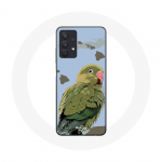 Coque Maniacase pour Samsung Galaxy A32 4G Perroquet vert