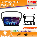 Autoraadio Peugeot 607 2004 - 2010 jaoks Android Auto Carplay GPS-navigatsiooniga Multimeediam&auml;ngija Video Stereo Peak Unit 2din DVD 4 core 1GB+32GB carplay