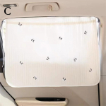 Armas multikas tikitud paksendatud puuvillasest beebiauto akna p&auml;ikesevari kate UV kaitse iminapaga paigaldatud l&uuml;kandkardin