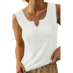 GMXIA Naiste moe vabaaja suve &uuml;hev&auml;rvilised prinditud varrukateta V-kaelusega pluusid ja s&auml;rgid S must