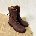 Nahast Vanad Keskmised Vedur Martin Saapad Naiste Maillard Paksu Kontsaga L&uuml;hikesed Saapad R&uuml;&uuml;tlisaapad 39 must