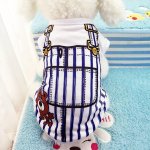 Lemmiklooma koera kutsika riided v&otilde;ltsrihma vesti s&auml;rk Koera puuvillased riided kevadsuvi kutsikate riided T-s&auml;rk M