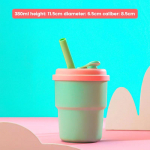 380 ml veepudel silikoonist k&otilde;rretops joogitass majapidamise joogivee piimatass kukkumisvastane k&otilde;rge temperatuuriga kohviv&otilde;rk 380ML