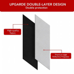 Tesla esiklaasi p&auml;ikesesirm Kokkupandav esiakna p&auml;ikesesirm Kate Kuumakaitse Visor Model Y Model3 2024 jaoks Tarvikud