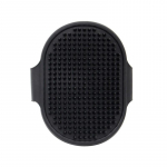 Koerte hoolduspintsel Lemmiklooma &scaron;ampoon kamm Pehme kummikinnas juuksehooldusmassaažikamm reguleeritava rihmaga l&uuml;hikeste pikakarvalistele koertele 1PC kollane