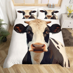 &Scaron;oti m&auml;giveise tekikate Geomeetriline Puidust laua Rustikaalne voodipesukomplekt Lilled Loom Talumaja tekkikate Lehm tekikate 150x200cm 3pcs