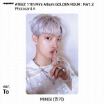 ATEEZ 11. minialbum Golden Hour Pt.2 To Diary For Ver Photocard Postkaart Mingi - To (A)