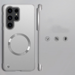 Luksuslik raamita &otilde;huke magnet&uuml;mbris Samsung Galaxy S25 Ultra S24 Plus S23 S22 k&otilde;va arvuti matt p&otilde;rutuskindel MagSafe kaitseraua katte jaoks Samsung S25 Ultra