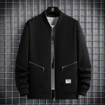 Suures suuruses meeste jope 7XL 8XL 9XL Bomber jope T&otilde;mblukuga mantel Mehe s&uuml;gisene &uuml;leriided 9XL must