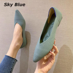 Naiste mood Daami kontoris S&otilde;idujalatsid Vabaaja jalan&otilde;ud Lamedad terava varbaga kingad Leopard-kingad Lameda p&otilde;hjaga kootud pehme p&otilde;hjaga 34 roosa punane v&auml;rv