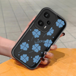 Pehme silikoonist ruudukujulise redeliga printimismustriga telefoni korpus, t&auml;iskaanega kaamera p&otilde;rutuskindel kaitse kummist &uuml;mbris Xiaomi Redmi jaoks Redmi 13 5G must