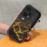 Pehme silikoonist ruudukujulise redeliga printimismustriga telefoni korpus, t&auml;iskaanega kaamera p&otilde;rutuskindel kaitse kummist &uuml;mbris Xiaomi Redmi jaoks Xiaomi 13T must