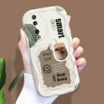 Armas koomiksimustriga kreemjas tekstuuriga korpus Lainelise servaga pehme silikoonkaanega telefoni&uuml;mbris Huawei Honor Infinix Tecno iPhone'i jaoks Infinix Hot 50I valge