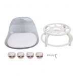 Madalalt veerev ratastega seljatoe v&auml;ike akr&uuml;&uuml;list l&uuml;hike vaikne minirulliste Transparent White