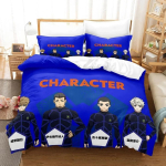 Moodne 3D-prindiga anime voodipesukomplekt Bluelock Voodipesukomplekt &Uuml;heinimese Twin T&auml;iskasvanu Queen King Suuruses Voodikomplekt T&auml;iskasvanu Laste Magamistoa Tekikoti Komplektid AU Single 140x210cm