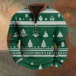 Meeste Retro Casual gradienttr&uuml;kiga kampsun L
