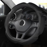 3D Creative auto rooliratta kate flokeeriv riie, libisemisvastane rooliratta punutise l&auml;bim&otilde;&otilde;t 38cm universaalsed autotarvikud punane