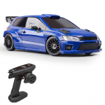 Kaugjuhtimispuldiga auto, 1/28 2,4 GHz 4WD LED-tuledega m&auml;nguauto, 3 akut, driftirehvid, elektriline 1 battery valge