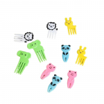 Lastele m&otilde;eldud Bento multikas Armas plastikust kahvlite puuviljakahvlite komplekt Loomade puuviljavarras Bento dekoratiivne varras Bento kasti tarvikud