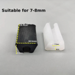 10 tk U-kujulised p&otilde;randaliigendid M&ouml;&ouml;blijalad Plastikust ristk&uuml;lik libisemiskindlad toolijalad Korgid P&otilde;randakaitse tooli jalapatjade katted Black