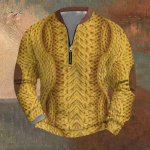Meeste Retro Casual gradienttr&uuml;kiga kampsun S