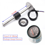 Punase taustvalgustusega k&uuml;tusem&otilde;&otilde;dik 52MM koos k&uuml;tuse taseme anduriga 125MM 175MM 225MM 275MM 0-190 oomi K&uuml;tusepaagi taseme indikaator paadile