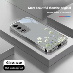 N204 Peony telefoni&uuml;mbris iPhone 16 15 Pro Max 8 Plus jaoks Samsung S24 S23 Ultra A54 A35 Xiaomi Redmi Note 13 12 Pro kaetud raamiga karastatud klaasist kate for iPhone 6/6S