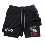 Anime IPPO Muay Thai Kickpoks UFC MMA Segav&otilde;itluskunst L&uuml;hikesed p&uuml;ksid Anime Mehed Naised Unisex Kahekihilised Kiiresti Kuivavad Hingavad Sport Sael J&otilde;usaal Fitness Treening M