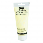 Peinture Acrylique - P&eacute;b&eacute;o - Studio - Jaune Lumi&egrave;re - 100 ml - Satin&eacute;