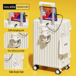 Jaapani stiilis kompaktne v&auml;rske kohver: Vastupidav universaalne ratastega k&auml;ru noortele, naistele ja meestele, nahast ja paroolilukuga 28 inches