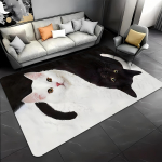 1 tk Armsa kassi mustriga p&otilde;randamatt, moodne k&ouml;&ouml;gi pol&uuml;estervaip, libisemiskindel, v&auml;rviline sisevaip, kodu, vannitoa, magamistoa, elutoa sisustuseks 120*160cm