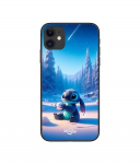 Coque de t&eacute;l&eacute;phone - Maniacase - Iphone 12 - Souple - Silicone - 3D Stitch mignon neige &eacute;toil&eacute;e
