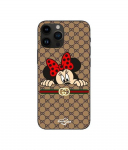 Telefoni&uuml;mbris - Gucci - Iphone 15 Pro - Pehme - Silikoon - Minnie must