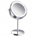 Suurendav meigipeegel LED-valgustusega, kahepoolne, 5x suurendus, 360 kraadi p&ouml;&ouml;rlev, tualettpeegel Regular model