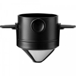 Kaasaskantav 1-2 tassi kohvimasin, roostevabast terasest kaasaskantav kohvifilter, korduvkasutatava kruusi kohvitilguti filter kodukontori reisimiseks valge