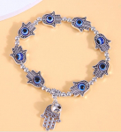 Euroopa ja Ameerika mood: Lihtne lahe hip-hopi Devil's Eye peopesa k&auml;ev&otilde;ru naistele h&otilde;be