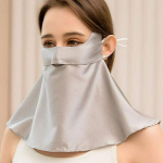 Mulberry Silk Facekini: Naiste UV- ja suitsukaitsemask kogu n&auml;ole ja kaelale