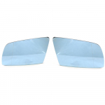 Sinine soojendusega elektriline laia vaatev&auml;ljaga k&uuml;ljepeegli klaas BMW 5. seeria E60 E61 2003 - 2010 jaoks Auto v&auml;lisosad Tarvikud a pair blue