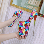 Seksikad Naiste Pumbad Striptiisikingad Platvormiga Modelli K&otilde;rged Kontsad &Ouml;&ouml;klubikingad &Uuml;mar Nina Pluss Suuruses Kingad 50 punane