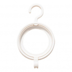 Parukapuu hoiukonks, sile pind, kokkupandav disain, mitmeotstarbeline, h&otilde;lpsasti riputatav, seinale riputatav parukaaluse hoidik valge