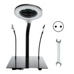 40 LED-iga suurenduslamp, reguleeritav 15x suurendusvalgusti lugemiseks, tr&uuml;kkplaadi parandamiseks, EL pistik