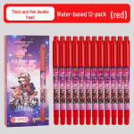 Kahepealine kiiresti kuivav markerpliiatsikomplekt &ndash; must, punane, sinine &ndash; veekindel, &uuml;lipeen, ideaalne lastele ja &otilde;pilastele