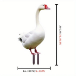 Loomaskulptuur akr&uuml;&uuml;lhane kuju aia dekoratiivsete panuste &otilde;uekaunistuseks (Tasane, mitte 3D) valge