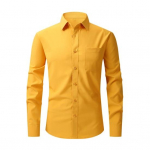 Meeste kevad-s&uuml;giskleit-s&auml;rk, lahtik&auml;iv krae, &otilde;huke istuvus, veniv &uuml;herealine pikkade varrukatega, puhast v&auml;rvi, keskmise pikkusega, pidulik &auml;ri&uuml;ritus kontoritopp M kollane