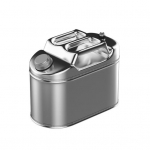 5L/10L Metallist k&uuml;tusekanister Roostevabast terasest gaasikanister k&auml;epidemega Lekkimiskindel 5L